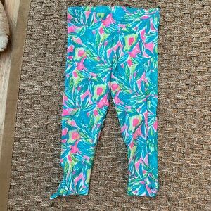 Lilly Pulitzer Vibrant Pink and Blue Kids Leggings